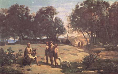Jean Baptiste Camille  Corot Homere et les bergers (mk11) oil painting picture
